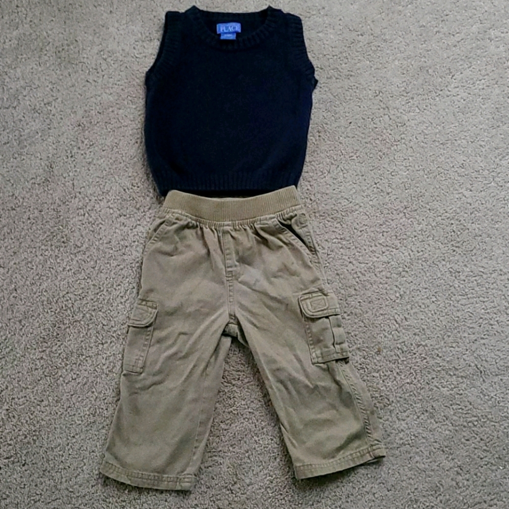 12mth Children's Place Vest and pant set